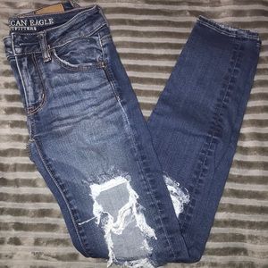 american eagle ripped jeans
